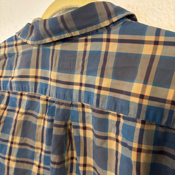 Patagonia Organic Pima Cotton Plaid Flannel Long Sleeve Button Up Shirt Men's XS - Picture 4 of 8